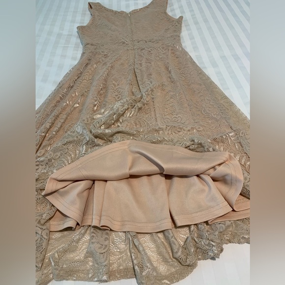 50s-60s Vintage Style Sleeveless Lace Swing Party Dress - Picture 11 of 12